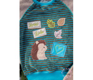 Stickserie - Igelchen Satin Appli